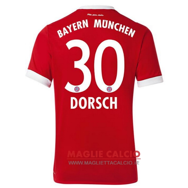 nuova maglietta bayern munich 2017-2018 dorsch 30 prima